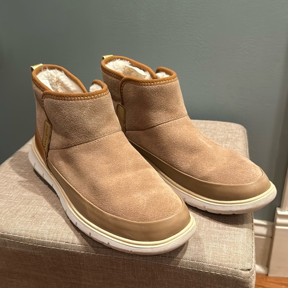 Cole Haan Shoes - Cole Haan Zero Grand Tan suede booties size 11